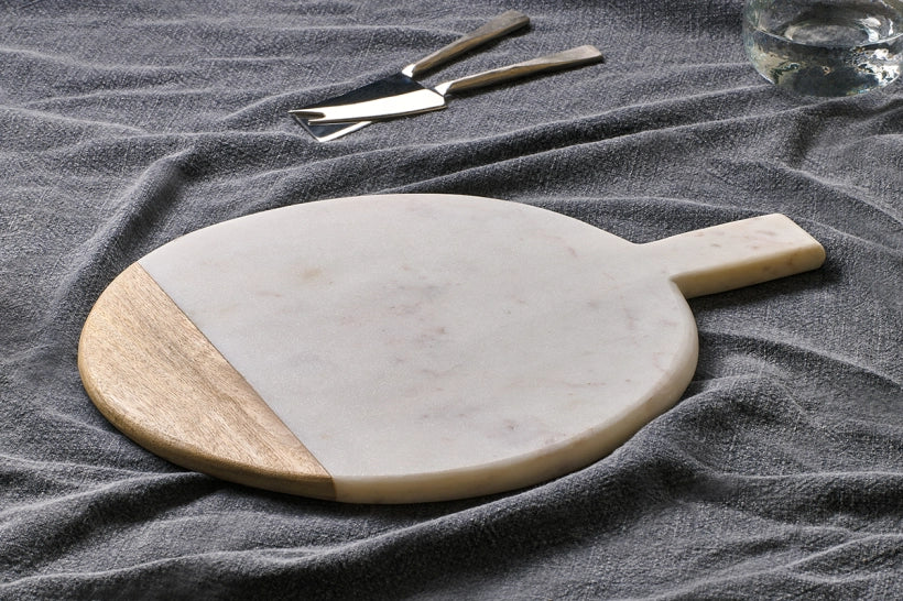 Yuum Round Marble Cheese Board