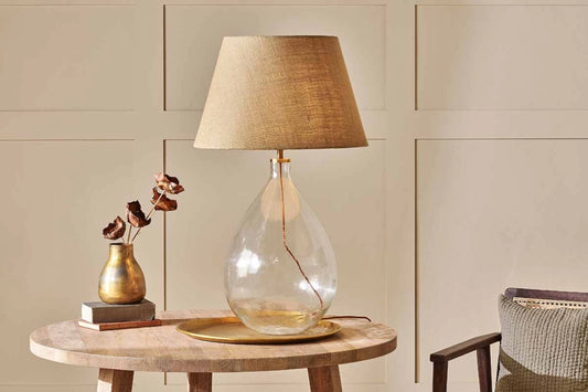 Bertha Recycled Glass Statement Table Lamp
