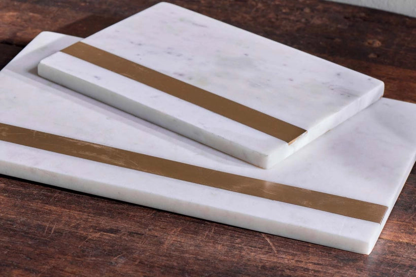 Glu Rectangular Marble Cheese Board Small