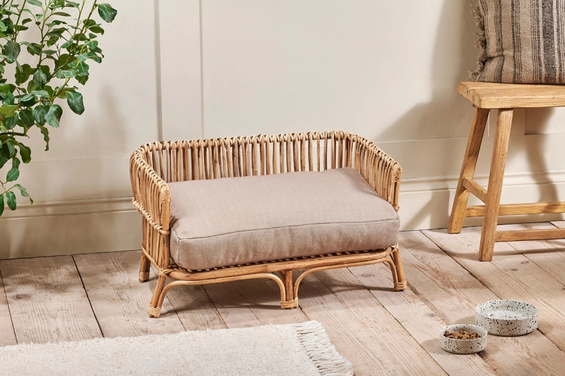 Tedi Rattan Pet Bed - Medium